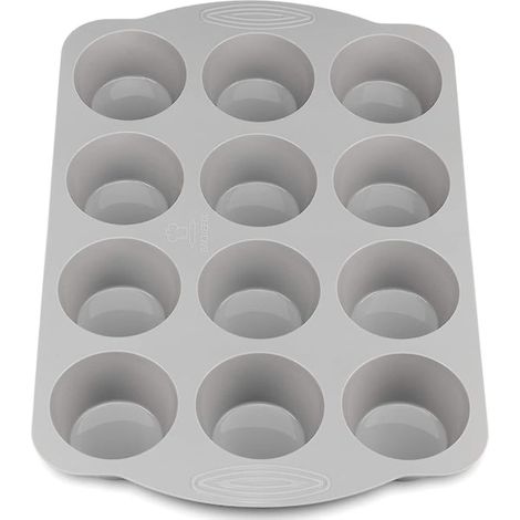 Moule à muffins en silicone Komfort 12 avec poignée - Moule à muffins (1/3)