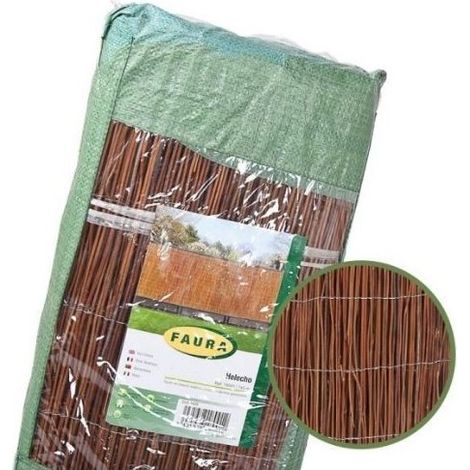 Faura - Mimbre Helecho Oriental - Tejido Mimbre para cerramiento de Jardín 1x5m - 1x5m -