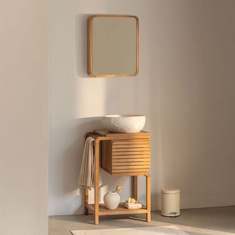 Conjunto de mueble de baño en madera de teca Bradley SKLUM        (1/5)