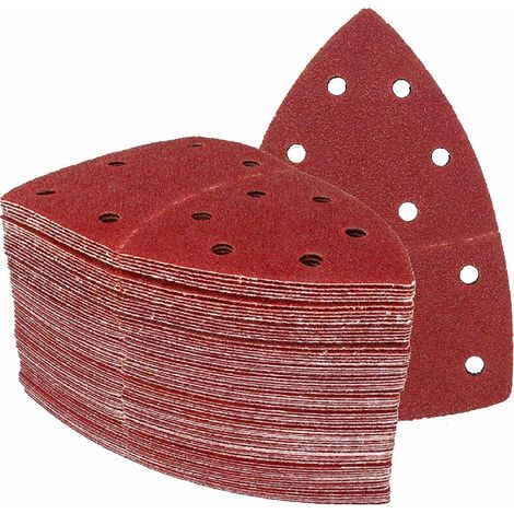 25 pièces │ 11 trous │ 105 x 152 mm │ grain 60 │ pour ponceuses multiples │ Feuilles Abrasives │ Papier Abrasif