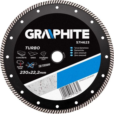 Disco turbo diamante graphite 230 mm colore argento