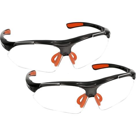KOTARBAU Lot de 2 paires de lunettes de protection pour les yeux contre les éclaboussures, les éclats et la poussière - Légères et professionnelles (1/5)
