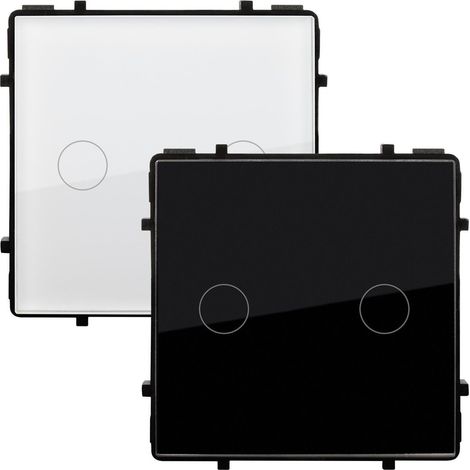 Wechselschalter Touch Doppelt Modern Schwarz