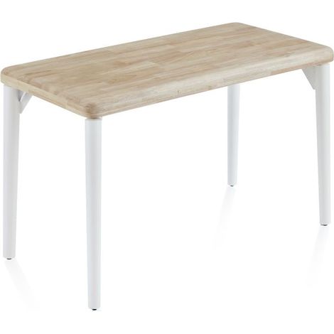 Mesa de estudio Padma Blanco - Roble 60cm (ancho) x 76cm (alto) (1/5)
