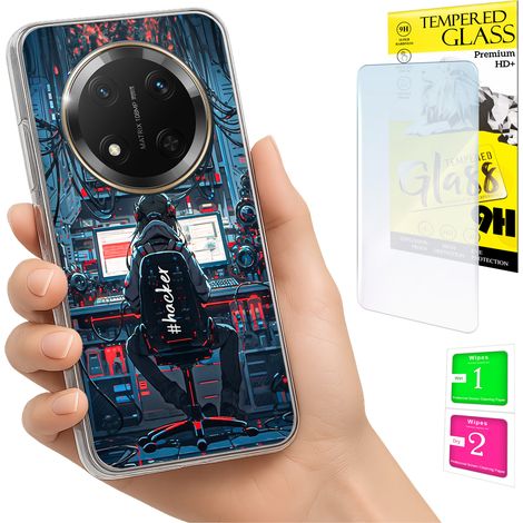 Custodia per Honor Magic7 Lite con cover fotografica e vetro temperato 9H. (1/5)