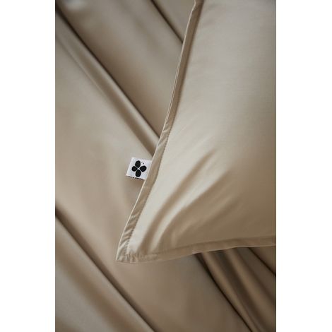 Taie de traversin "Salomé" Viscose de bambou 120 fils/cm² - Salomé Pampa - 85 x 185 cm - Salomé Pampa - (1/3)