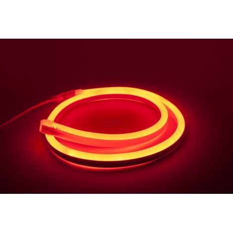 1 mètre de Néon Flexible LED Rouge - 220V - 10W - IP67 (Prise non fournie)