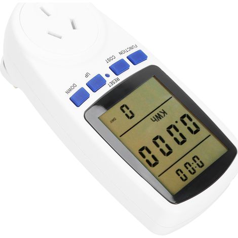 Prise de mesure de puissance avec moniteur de consommation électrique, voltmètre et ampèremètre, écran LCD TS-836, prise AU 240 V (1/5)