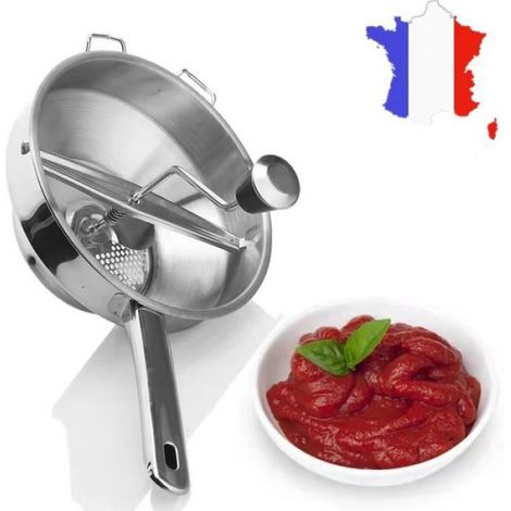 Moulin à légumes avec 3 grilles Presse-purée pour mixer des légumes des fruits (1/4)