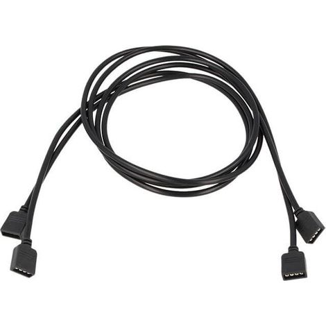 2 PZ Cavo Prolunga 1 Metro con Connettori Femmine 4 Buchi Entrambi i Lati per Striscia LED RGB