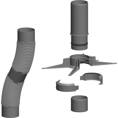 Atec Flexrohr-Set PolyTop DN 80 12,5 m (1/2)