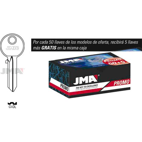 Juego de 50 llaves JMA tipo A con 5 llaves gratis modelo CI-DL de acero