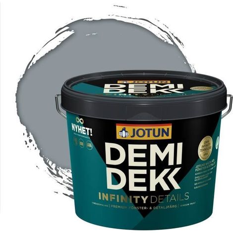 Peinture Bois - JOTUN - Lasure Opaque Satinée - RAL 7001 - Gris Argent - 3L (1/2)