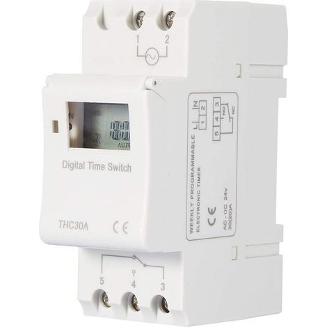 Programmable electronic timer for neon lamps, 15 A, 220 V, THC 15 A (1/5)