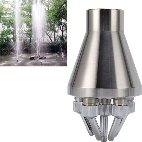 Pommeau de Fontaine en Acier Inoxydable pour Jet Central Direct - Accessoire de Paysage d'Eau pour Places Publiques-AUTRES (1/5)