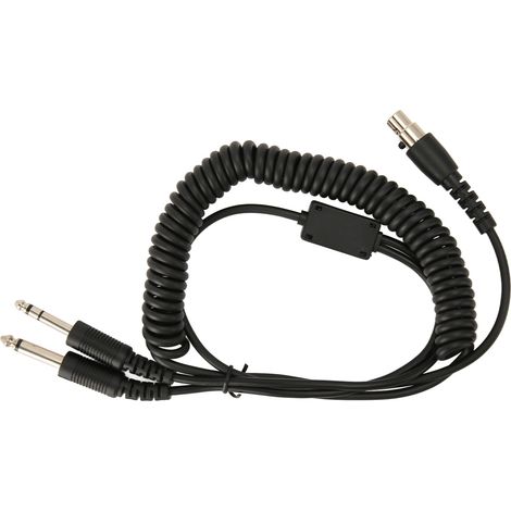 Adaptateur Mini XLR 5 Broches vers Double Prise GA pour Casque David Clark Avcomm ASA, Compatible PJ055 PJ068 (1/5)