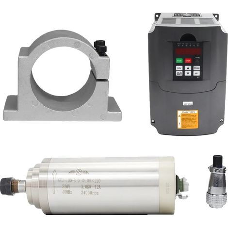 Moteur de broche CNC, puissance de 3KW, refroidi à l'eau, Kit 2 (1/2)