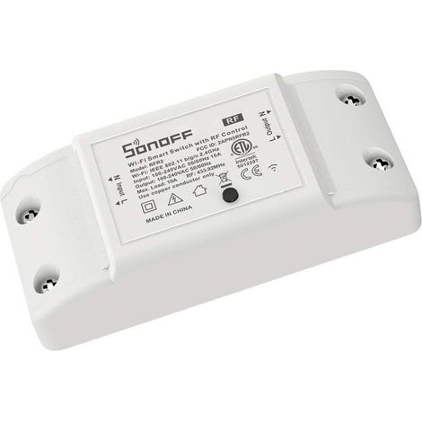 Interrupteur intelligent sans fil avec récepteur RF pour maison connectée, compatible avec Alexa et Google Home, aucun hub requis (1/4)
