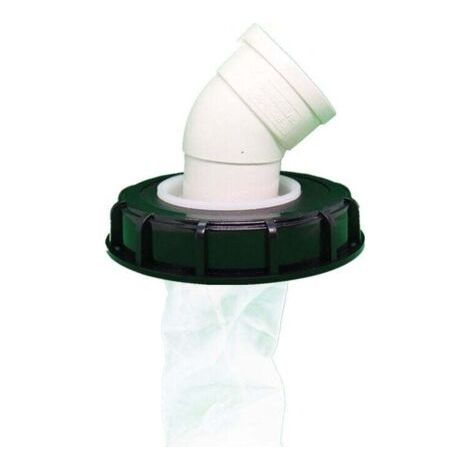 IBC-Tankdeckel mit waschbarem Nylonfilter für 1000-Liter-IBC-Regenwassertanks, IBC-Deckelfilter, IBC-Tankzubehör, Nylon-Regenwasserfilter (165 mm 45°)