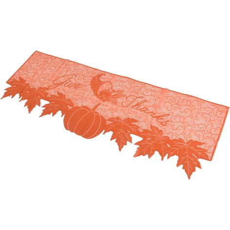 Nappe de Table de Thanksgiving en Polyester Haut de Gamme - Douceur et Longévité - Écharpe Décorative pour Foyer (1/5)