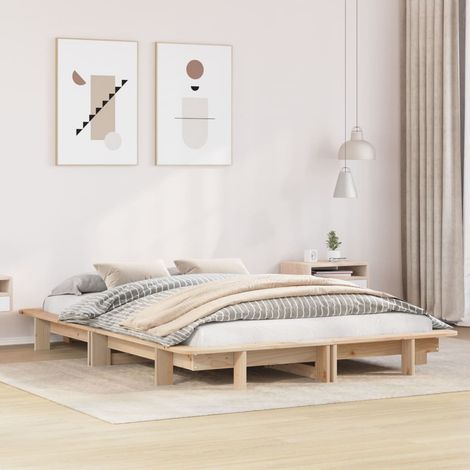 vidaXL Letto senza Materasso 120x190 cm in Legno Massello di Pino