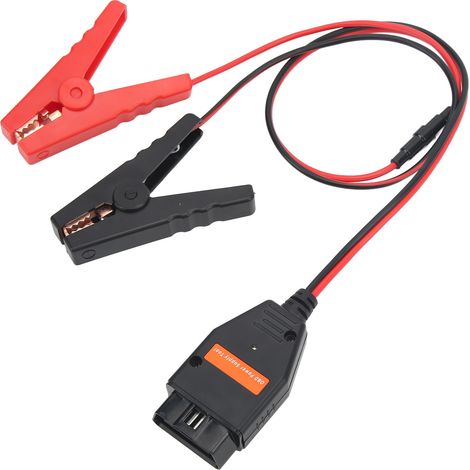 Connecteur OBD2 pour calculateur de voiture, câble d'alimentation de secours, outil universel de remplacement de batterie et de sauvegarde de mémoire pour voiture (1/5)