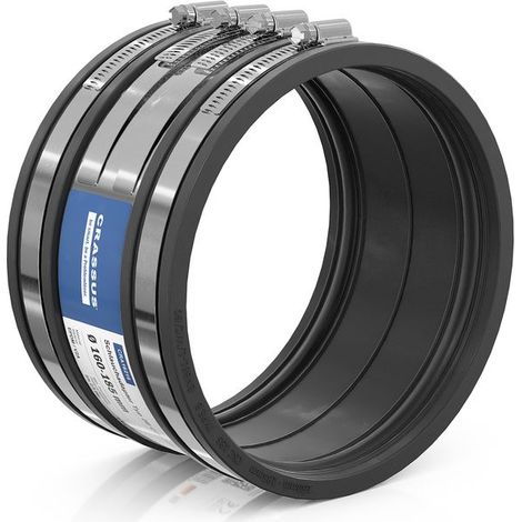 Adaptateur de tuyau CR type 2B CSC 185 (165-185 mm), jusqu'à 2,5 bar, EPDM / V2A