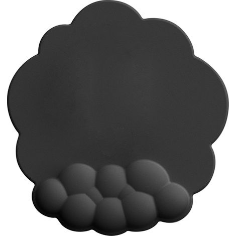 Souris Cloud Repose-Poignet Mémoire Mousse Anti-Dérapant Ergonomique Coussin Paume Ordinateur Portable PC Gaming Noir (1/5)