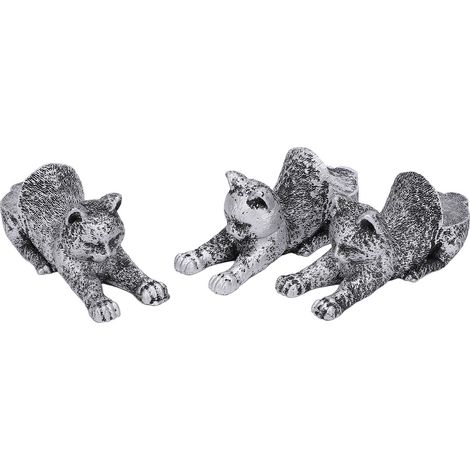 3 pièces pieds de pot en résine avec chats paresseux, support surélevé pour jardinière, déco intérieur extérieur, lot de 3 (1/5)