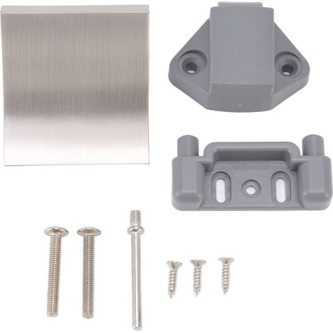 Toivize Serrures de porte en métal et nylon pour armoire de camping-car – Poignée et kit de fixation avec ouverture de 7 mm (finition nickel brossé) (1/5)