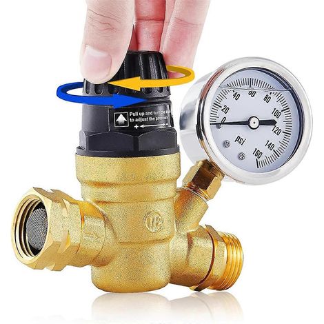 Régulateur de pression d'eau pour VR, réducteur de pression d'eau réglable (1/4)