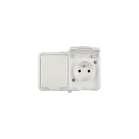 Enchufe individual hermético Cedar con/sin 16A IP44 negro Nt-130H NT130H05