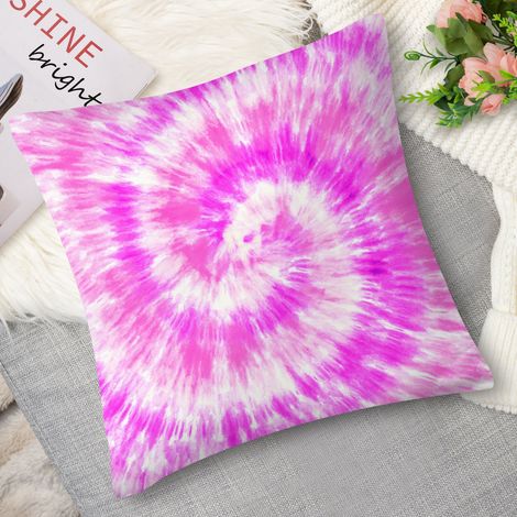 Housse de coussin,Coussin décoratif tie-dye coucher soleil (1/5)