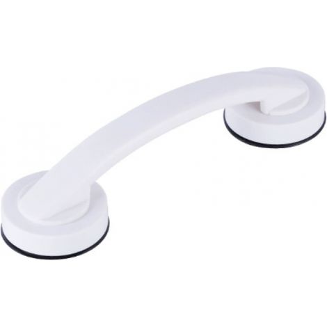 Lntyq grandes poignées de porte et de fenêtre en verre, portes coulissantes de salle de bain, armoires, poignées sans trou, poignées de réfrigérateur, barres d'appui de douche (blanche) (1/5)