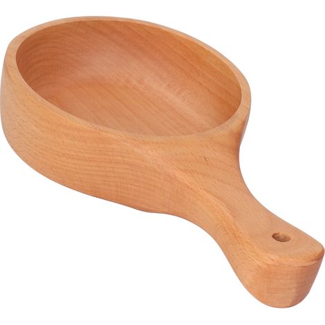 Saladier en bois de hêtre de style européen, bol coréen à kimchi et ramen créatif en bois massif, petit format en bois naturel (1/5)
