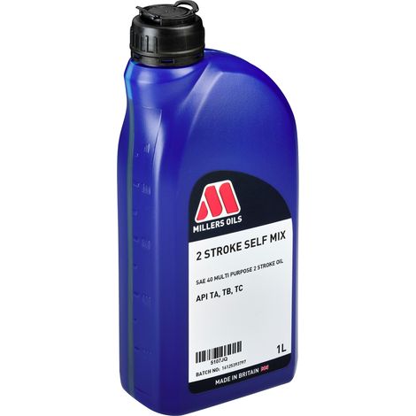 Draper 15355 Millers Oils 2 Stroke Self Mix, 1L