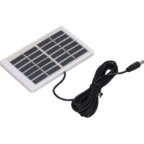 Panneau solaire 1,2 W 6 V 9 V, léger et portable, à cristaux de polysilicium, interface CC, chargeur solaire pour pompes à eau (1/5)