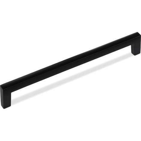 Möbelgriff Bügelgriff BLACKLINE I BA 192 mm schwarz matt inkl. Schrauben, 1 Stück (1/4)