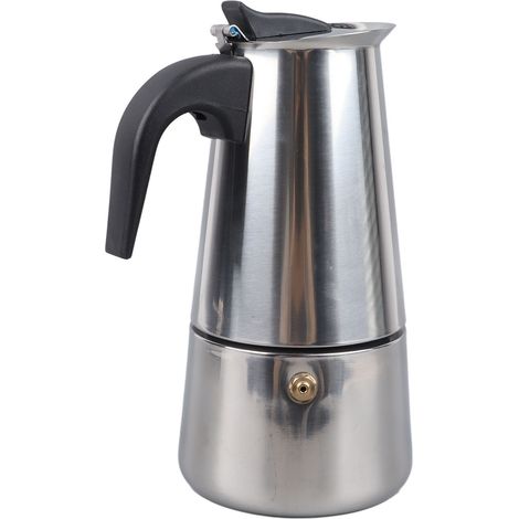 300-ml-Moka-Kaffeebecher aus Edelstahl – Leicht zu reinigende, tragbare Kaffeekanne für Camping und Büro (1/5)