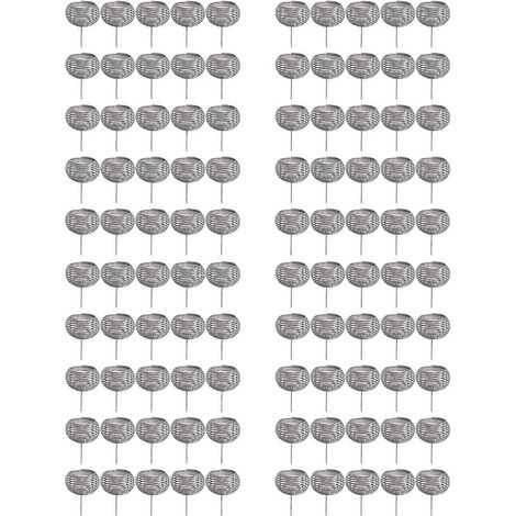 100 kugelförmige Düngekörbe aus Edelstahl für Bonsai, Orchideen und Sukkulenten.