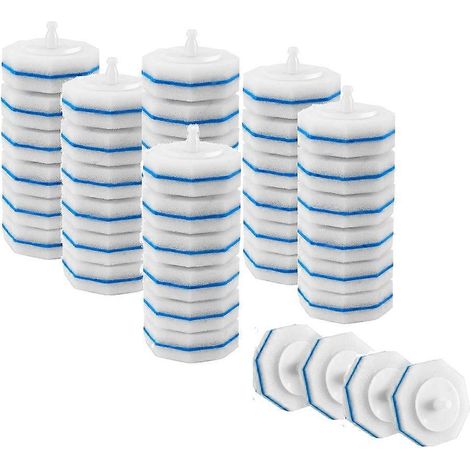 40 recharges améliorées pour baguettes de toilette jetables, têtes de baguette jetables compatibles (1/5)