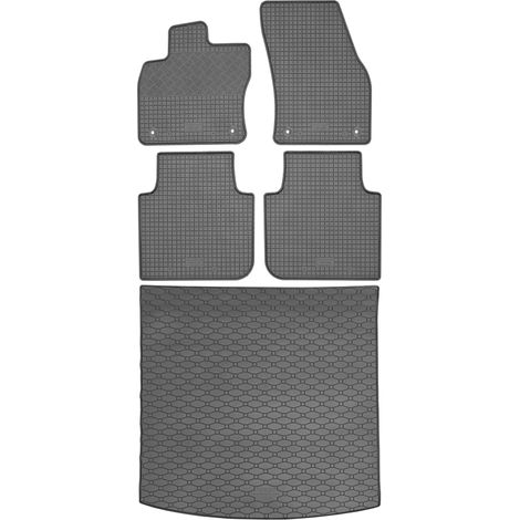 Set per Skoda Kodiaq SUV da marzo 2017: tappetini in gomma per auto + tappetino per il bagagliaio. (1/5)