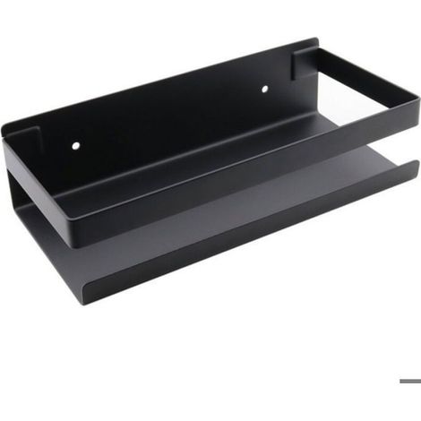 Etagère et rangement de douche,Meubles de salle de bain en acier inoxydable noir (1/4)