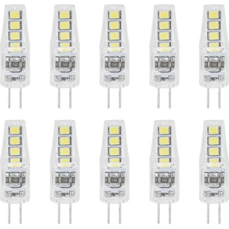 Ampoule G4 LED 10 pièces 2W 180LM – Lumière blanche 360° – Matériau PC – Remplace ampoule halogène 20W - 220Vlumi (1/5)