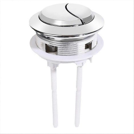 Kit d'entretien pour réservoir d'eau rond à bouton de chasse d'eau double. Mécanisme d'économie d'eau facile à installer et à utiliser. (1/5)