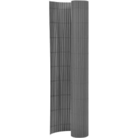Clôture de jardin-Grillage de jardin double face 90x400 cm Gris (1/5)