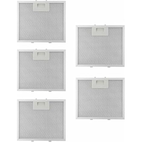 Lot de 5 filtres de hotte aspirante à 5 couches, filtre à graisse en maille pour hottes de cuisine, filtres en maille métallique, 210 x 250 x 9 mm (1/5)