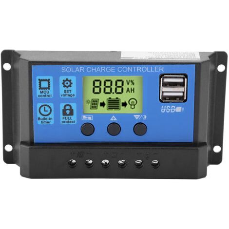PWM 12V 24V Dual USB Solar Panel Laderegler LCD Display 20A (YJSS-20A) (1/5)