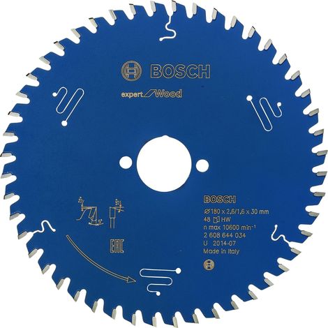 Accessories 2608644034 Lame de scie circulaire expert for wood 180 x 30 x 2,6 mm 48