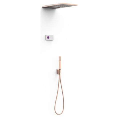Kit douche thermostatique encastré 3 voies Shower Technology Or Rose Mat - TRES 09286308OPM (1/2)